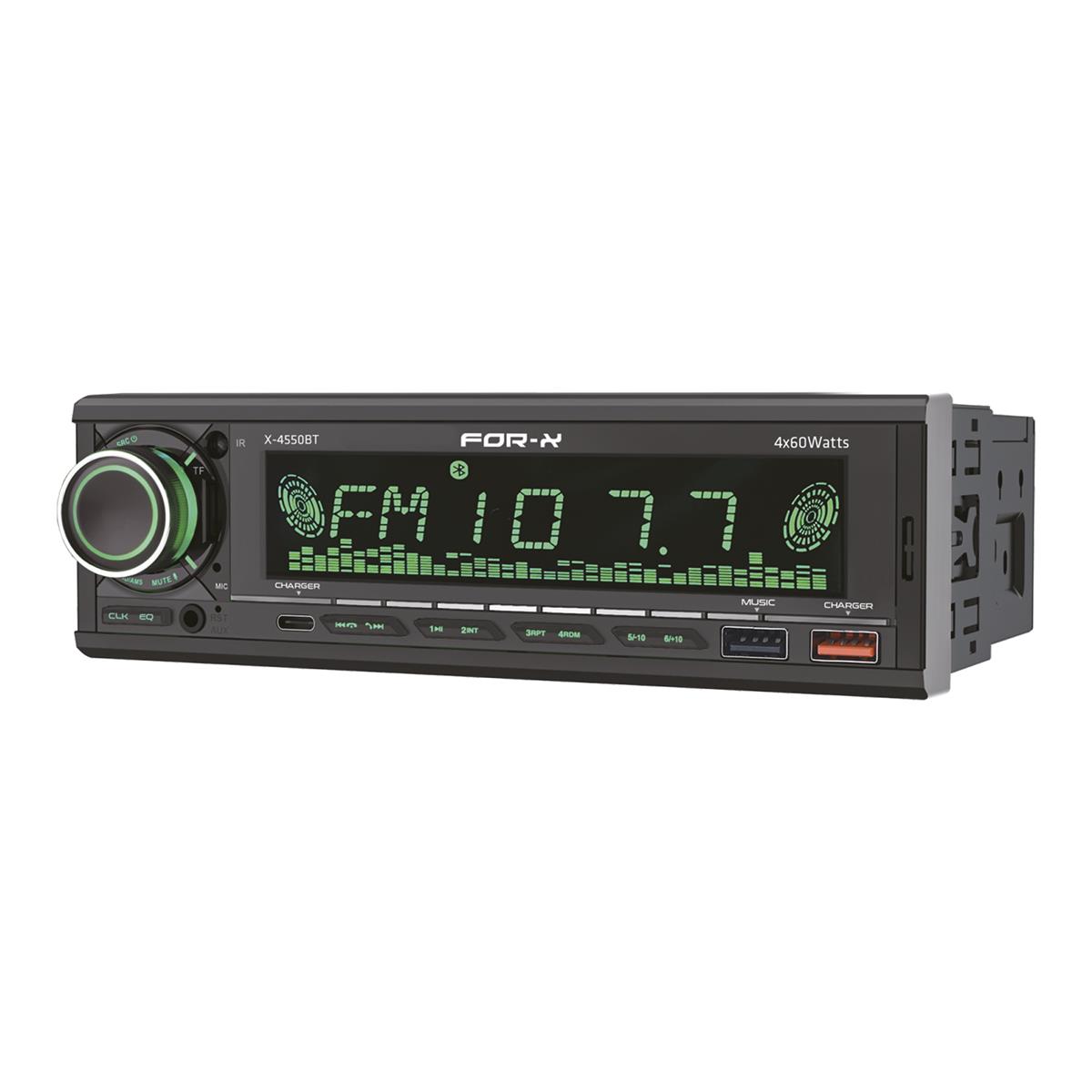 FOR-X X-4550BT BLUETOOTH-USB-AUX-SD 4x60 WAAT OTO TEYP