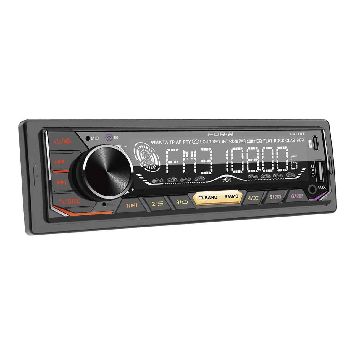 FOR-X X-401 BT  BLUETOOTH-USB-AUX-SD 4x60 WAAT OTO TEYP