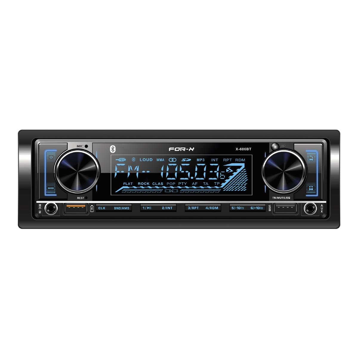 FOR-X X-606  BT  BLUETOOTH-USB-AUX-SD 4x60 WAAT OTO TEYP 